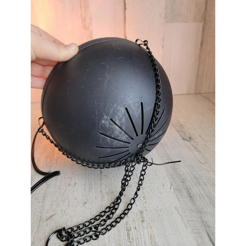 Spirit Halloween hanging‎ light up cauldron flame animated prop